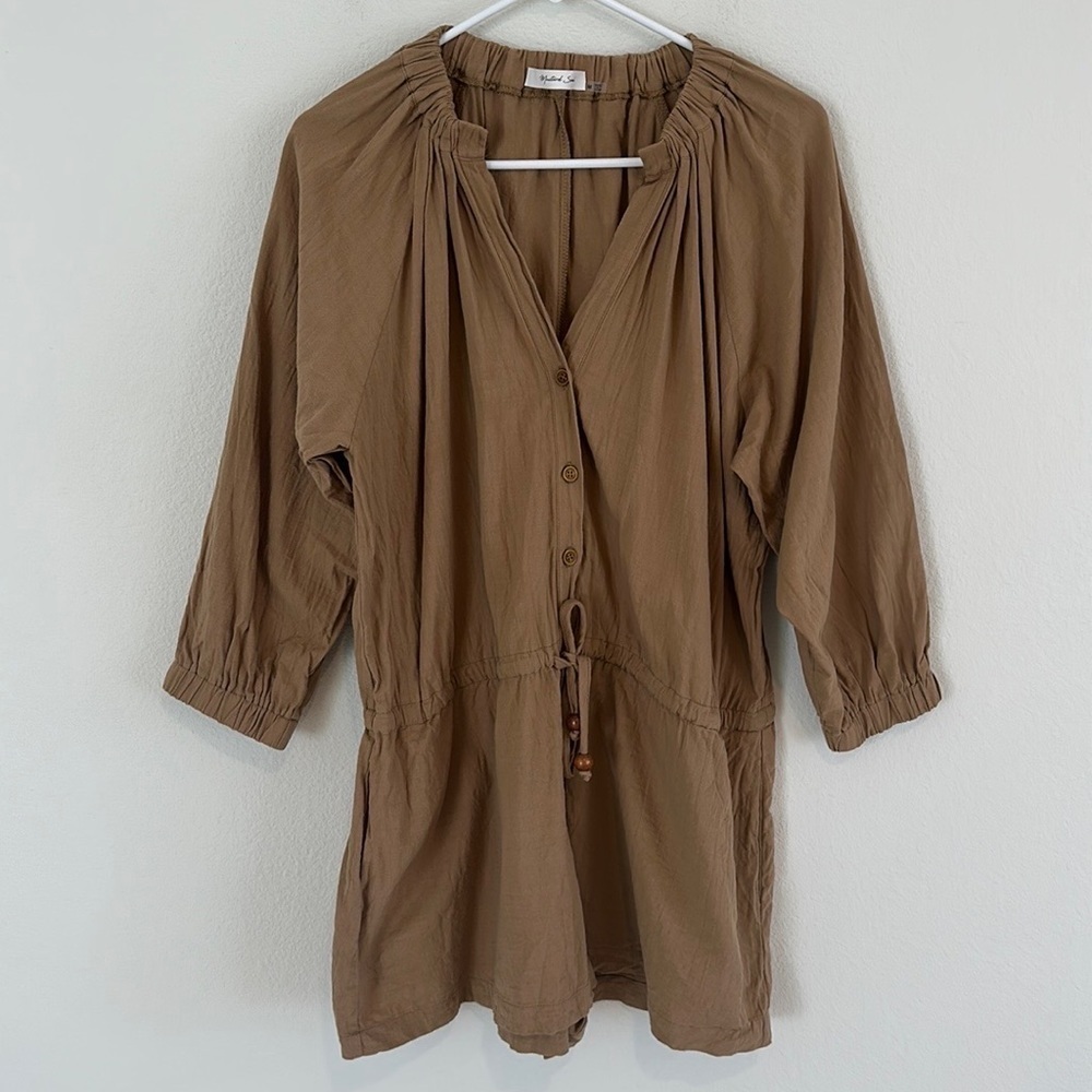 Mustard Seed Boho Brown Romper